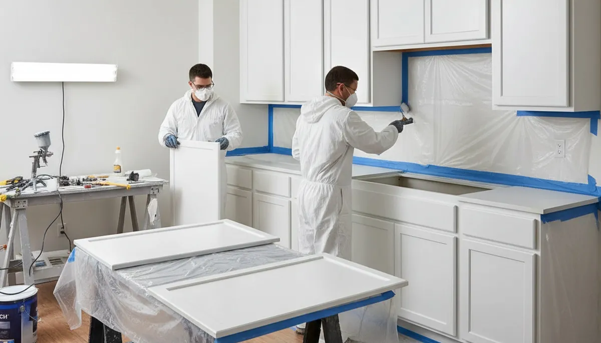 Cabinet painting service in Oakland, CA for durable kitchen cabinet refinishing and a fresh new look