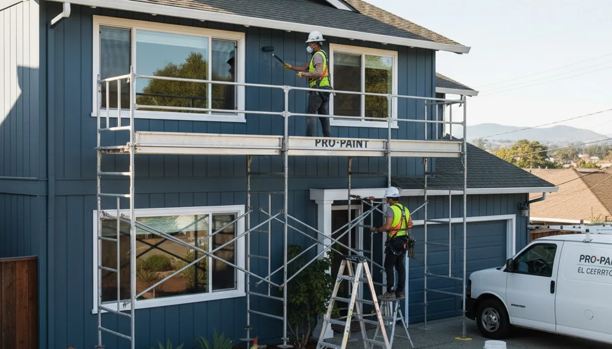 Painter providing house painting services in Oakland, CA for residential homes