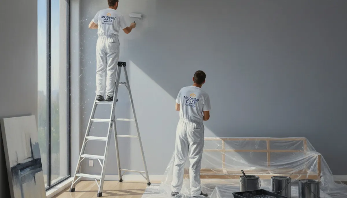 Interior house painting in Oakland, CA for walls, ceilings, and trim by Oakland Paint Pros