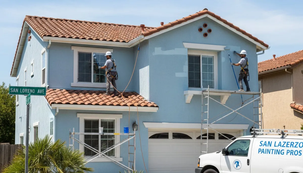 Professional painting crew serving Oakland, CA for residential exterior house painting services